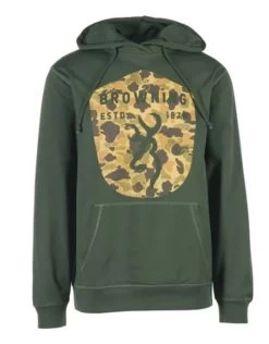 Browning Men's Carter 2.0 Graphic Long Sleeve Hoodie - Deep Forest