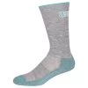 Justin Ladies Boot Sock Gray And Aqua 2 Pack