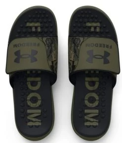 Under Armour Men's Ignite Pro Freedom Slides Marine Green -Comprehensive Shop P2806210 4 68204.1678916124