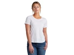 Kuhl Women's White ARABELLA SCOOP Short Sleeve Shirt