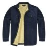 R Country Men's Navy Plaid Brushed Sherpa-Lined Fleece Shirt Jacket