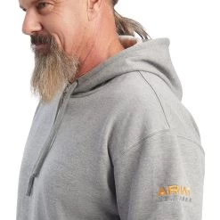 Ariat Mens Heather Grey Rebar Workman Hoodie -Comprehensive Shop P2843085 3 84280.1683573332