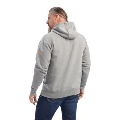 Ariat Mens Heather Grey Rebar Workman Hoodie -Comprehensive Shop P2843085 4 05815.1683573332