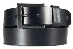 Carhartt Mens Anvil Black Leather Box Buckle Belt