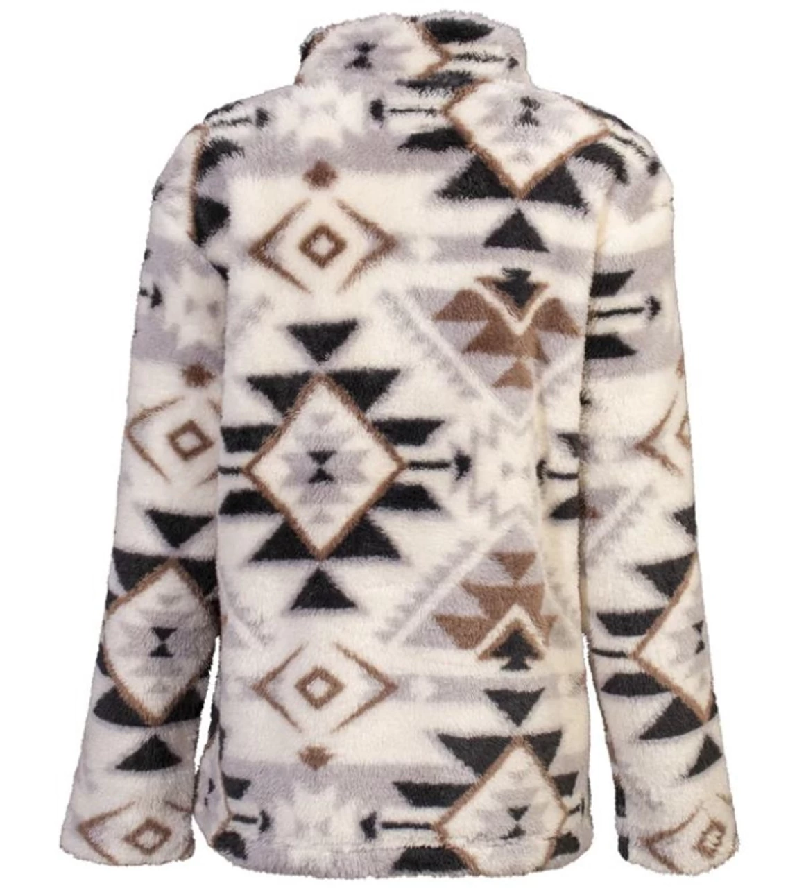 Hooey Ladies Fleece Pullover Cream/Aztec 2 Hooey Ladies Fleece Pullover Cream/Aztec - Image 2