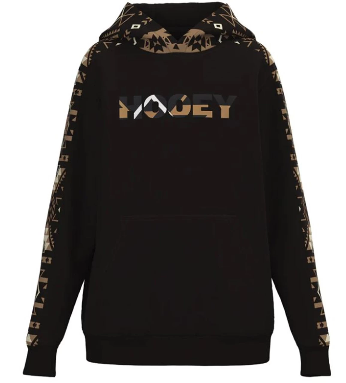 Hooey Boys Canyon Black/Aztec Hoody 1 Hooey Boys Canyon Black/Aztec Hoody