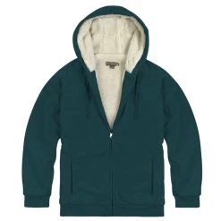 Victory Sportswear Women's Full Zip Fleece Hooded Teal Jacket
