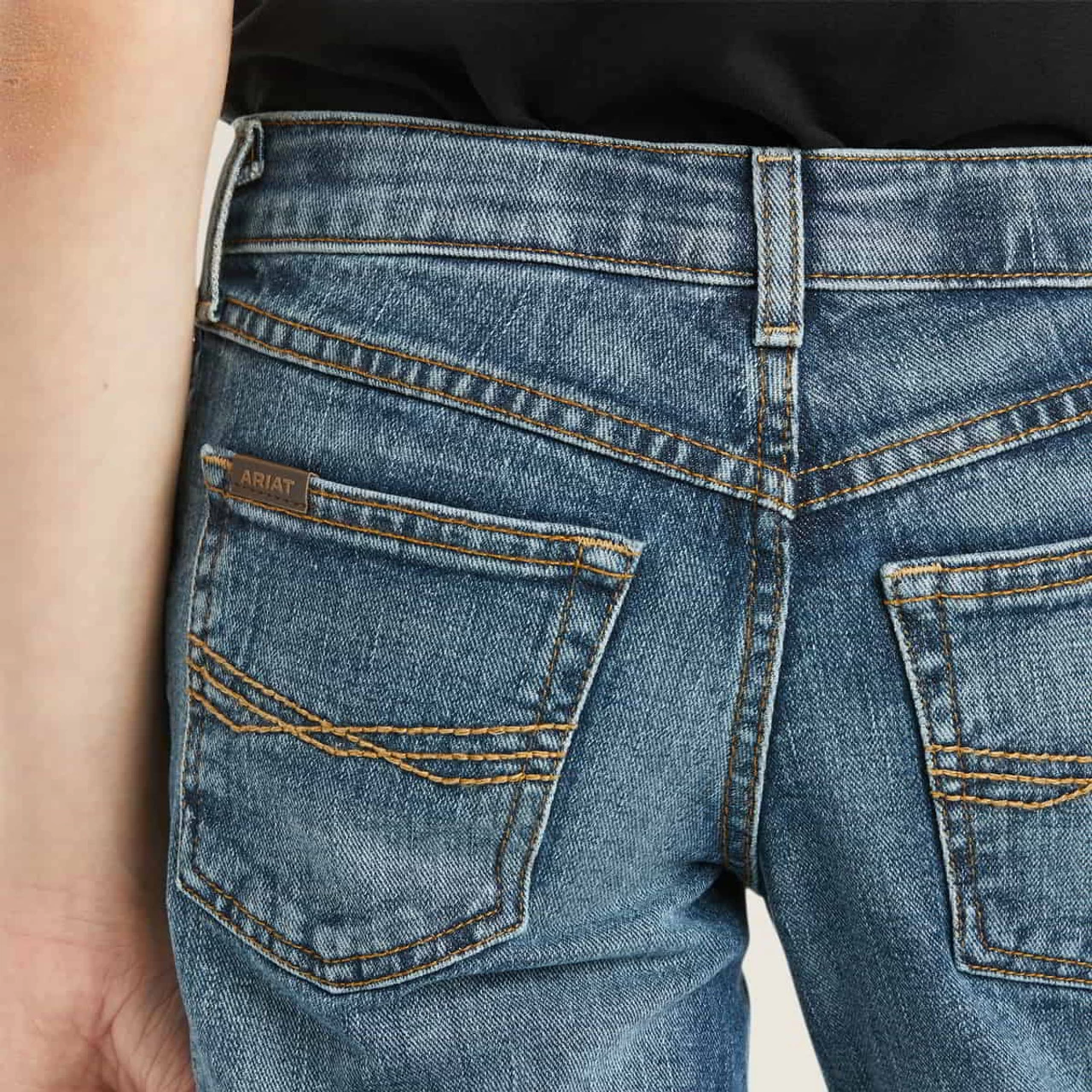 Ariat Boys B5 Stretch Drifter Legacy Stackable Straight Leg Jean 2 Ariat Boys B5 Stretch Drifter Legacy Stackable Straight Leg Jean - Image 2