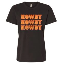 West & Wild Womens Howdy Howdy Howdy Short Sleeve Tee
