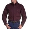 Wrangler - Riggs Workwear Long Sleeve Twill Work Shirt - Burgandy